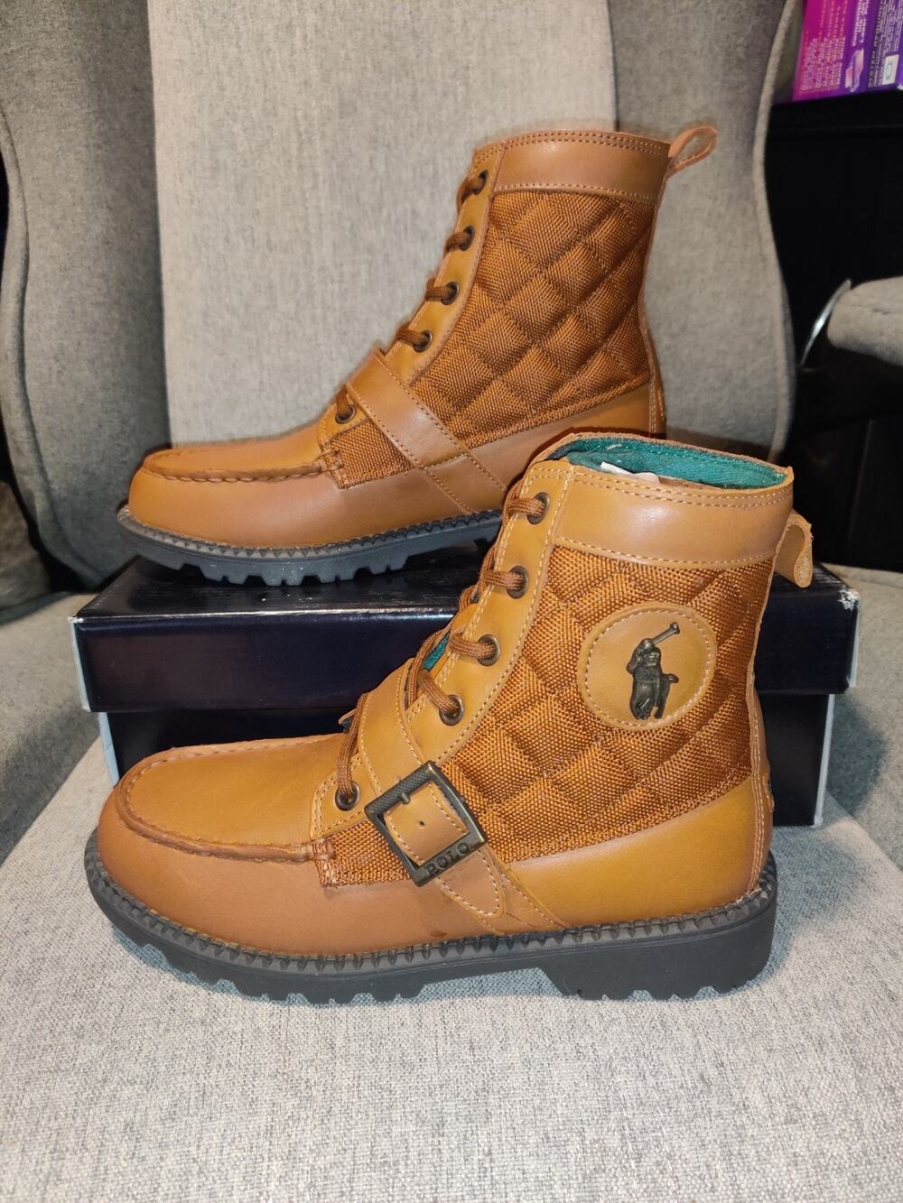 Ralph Lauren Polo Ranger Hi II Boots Junior Size 4 Women's Size 5.5